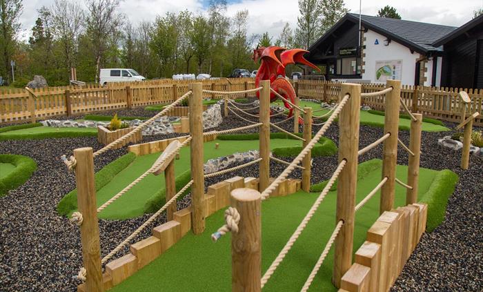 Our mini golf course, conveniently situation next to the visitor centre, provides fabulous family fun activity across 12 holes.  To play a round, simp